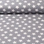 Jersey - Große Sterne Hellgrau