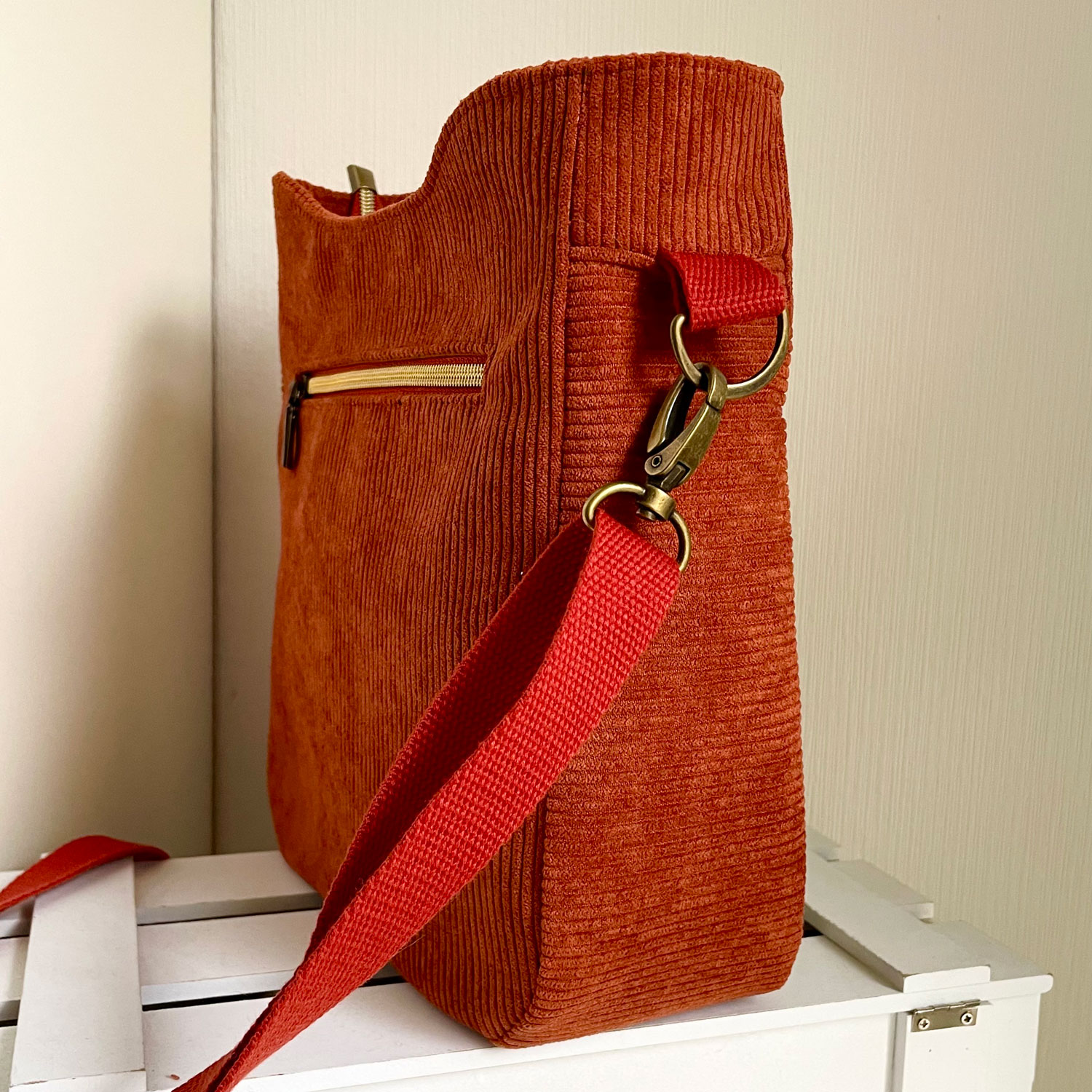 Tissu ameublement Gregor Velours côtelé Terre cuite-2 Tissu ameublement Gregor Velours côtelé Terre cuite-2