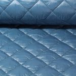 Gesteppter Jackenstoff - Rauten Petrol 65mm Wattiert