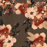Viscose - Stretch Bubble Crash Fleurs Army Viscose - Stretch Bubble Crash Fleurs Army