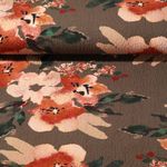 Viskose - Stretch Bubble Crash Blumen Army