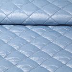 Gesteppter Jackenstoff - Rauten Hellblau 65mm Wattiert