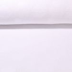 Baumwolle Waffel - Jacquard Herzen Weiß