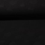 Baumwolle Waffel - Jacquard Herzen Schwarz