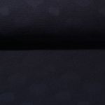 Baumwolle Waffel - Jacquard Herzen Navy