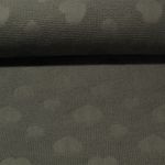 Baumwolle Waffel - Jacquard Herzen Army