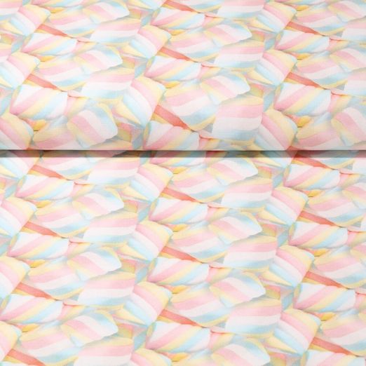 Baumwoll Canvas - Digitaldruck Marshmallow Multicolor