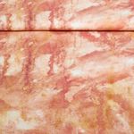 Baumwoll Canvas - Digitaldruck Marmor Lachs Gold