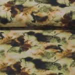 Sweat - Digitaldruck Batik Moosgrün Angeraut