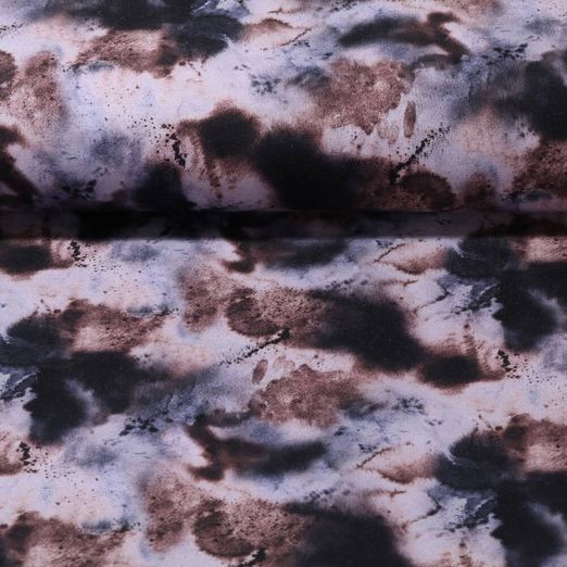 Sweat - Digitaldruck Batik Navy Angeraut