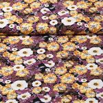 Viskose Popeline - Veilchen Gelb