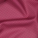Baumwolle Popeline - Punkte Mauve Weiß