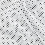 Baumwolle Popeline - Punkte Weiß Navy