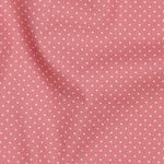 Baumwolle Popeline - Punkte Altrosa Weiß