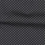 Baumwolle Popeline - Punkte Schwarz Weiß