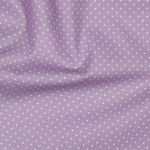 Baumwolle Popeline - Punkte Flieder Weiß