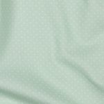 Baumwolle Popeline - Punkte Mint Weiß