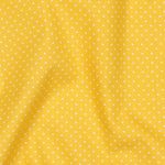 Baumwolle Popeline - Punkte Gelb Weiß