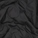 Quiltet jakkestof - Sort polstret Doubleface