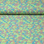 Jersey - Buntes Leomuster Grün Melange Garngefärbt