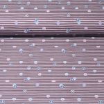 Jersey - Zirkusbälle Mauve Garngefärbt