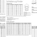 Pyjama - Schlafanzug Kinder - Schnittmuster eBook-1