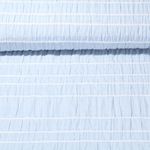 Baumwolle - Gesmokt Streifen Hellblau