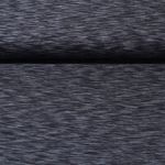 Sommersweat - French Terry Geflammt Schwarz Schlingenstruktur