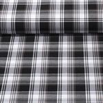 Hosenstoff - Bengaline Karo Schwarz Braun