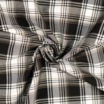 Hosenstoff - Bengaline Karo Schwarz Braun