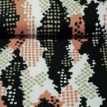 Viskosejersey - Punktemuster Schwarz