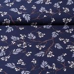 Coton Gütermann - Collection brillante Branches de fleurs Bleu-0