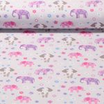 Jersey - Eléphants colorés Gris clair