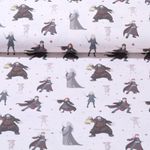 Baumwolle Popeline - Harry Potter Beige Gestreift