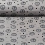 Bio Baumwoll Musselin - Löwen Kiesel Glatte Struktur