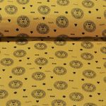 Bio Baumwoll Musselin - Löwen Gelb Glatte Struktur