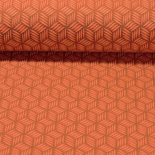 Jersey Hamburger Liebe 3DJacquard Pretty & Pure Ribbet Knit Orange