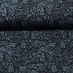 Bio Jersey - Hamburger Liebe Digitaldruck Pretty & Pure Forest Schwarz