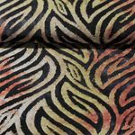 Viskosejersey - Jacquard Used Look Blätter Rost