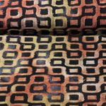 Viskosejersey - Jacquard Used Look Viereck Rost