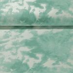 Sweat d'été - French Terry Nuages Blanc Vert jade Structure bouclée-0