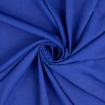 Popeline de viscose elástica lisa azul royal