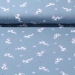 Jersey - Zirkuspferdchen Jeans Garngefärbt