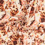 Tessuto pantaloni - Bengaline macchie di colore Ecru Arancione