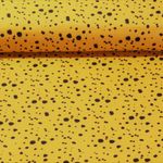 Baumwolle Musselin - Kleine Punkte Gelb Glatte Struktur