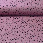 Baumwolle Musselin - Kleine Punkte Altrosa Glatte Struktur