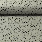 Baumwolle Musselin - Kleine Punkte Taupe Glatte Struktur