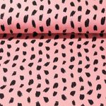 Baumwolle Popeline - Pinselstriche Rosa