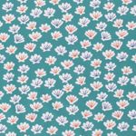 Jersey - Muscheln Petrolgrün