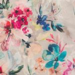 Leinen - Digitaldruck Blumen Sand